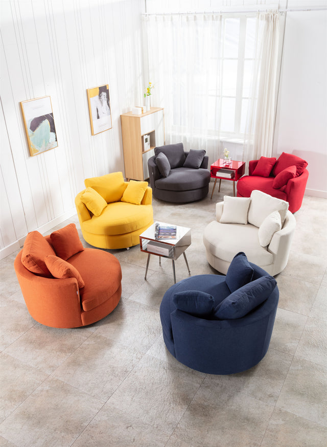 Modern  Akili swivel accent chair  barrel chair  for hotel living room / Modern  leisure chair