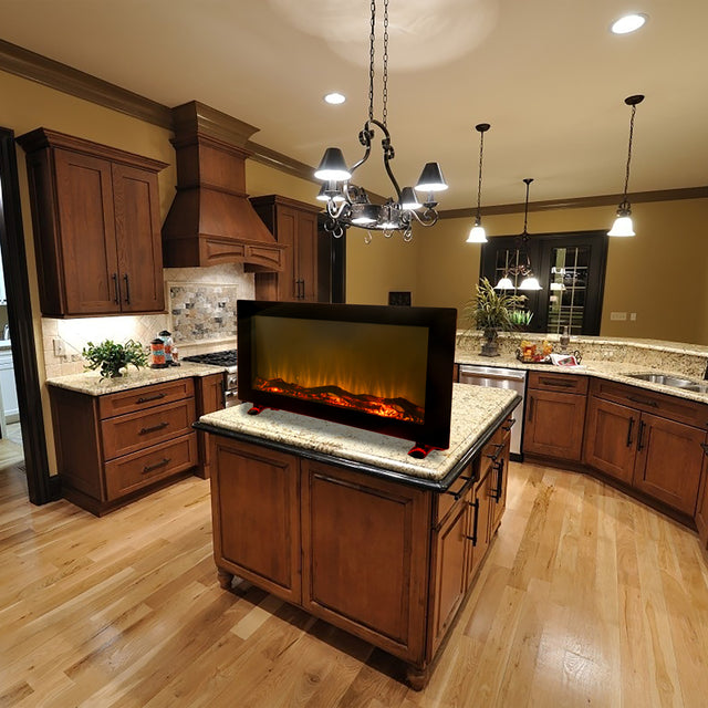 42 In Wall-Mounted (Surface) Electronic Fireplace-10 Colors Back Light(CSA Certification)