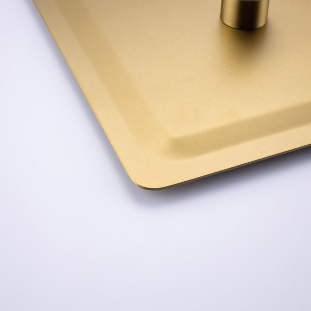 Rainfall 10 inch Shower System Bathroom Luxury Rain Mixer Silver Shower Combo Set Wall Mounted Shower Head Systems with High Pressure Head Hand Held Square Shower Head Polished Chrome Rough-in Valve