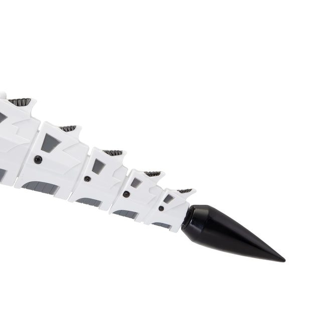 Remote Control Dinosaur Toy, Intelligent Dinosaur Robot with Spray Mist and Battle Mode for Toddler 3-10 Year Old, Grey & White