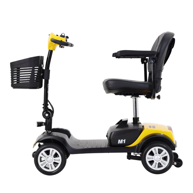 W42930092 Compact Travel Mobility Scooter M1 YELLOW