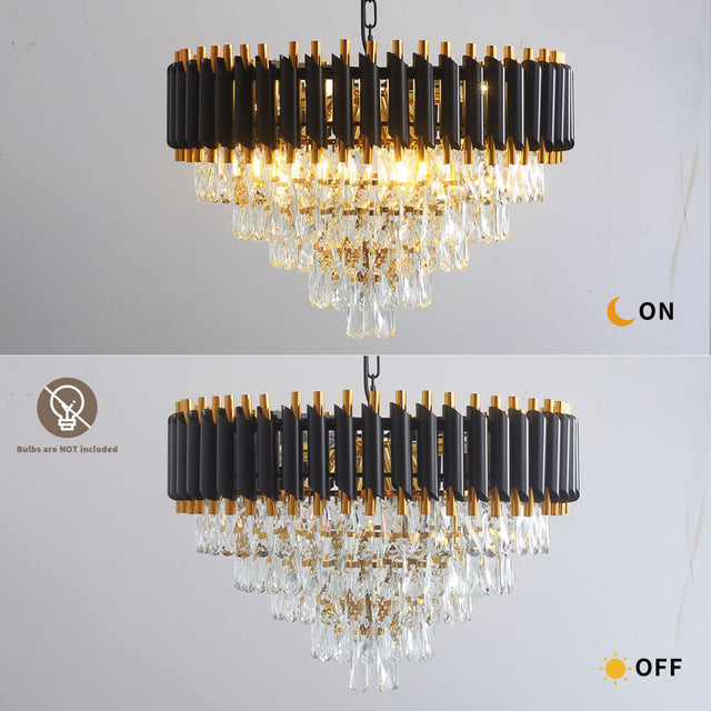 Modern American pendant diamond crystal chandelier -8 bulbs