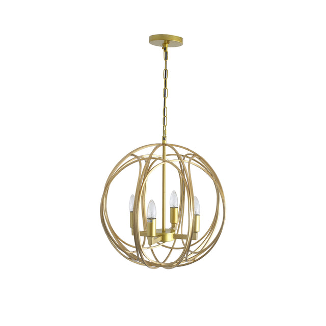 Modern American spherical chandelier -4 bulbs -E12 lamp holder