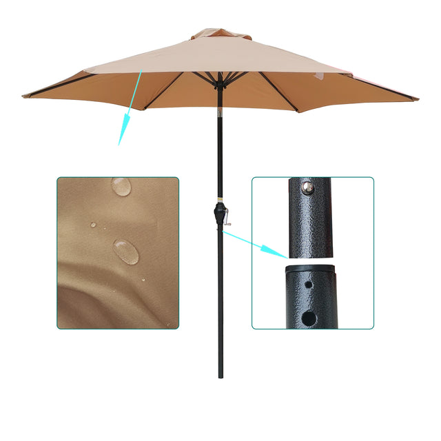 9FT UMBRELLA Brown