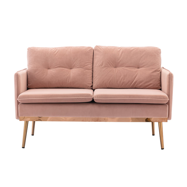 COOLMORE  Velvet  Sofa , Accent sofa .loveseat sofa with Stainless feet