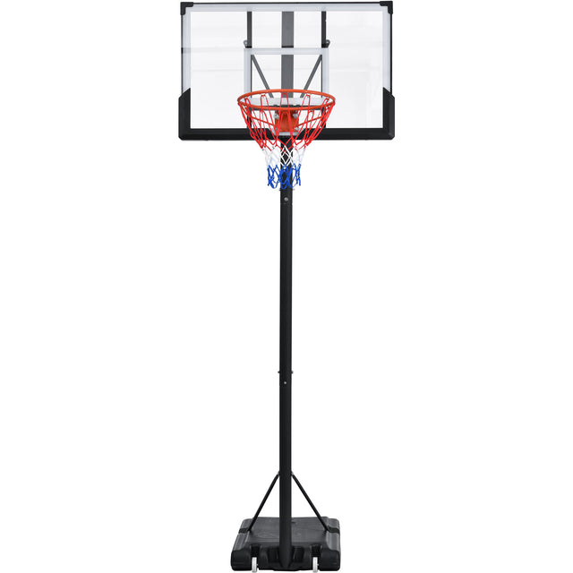 Portable Basketball Hoop Basketball System 4.76-10ft Height Adjustable for Youth Adults LED Basketball Hoop Lights, Colorful lights, Waterproof，Super Bright to Play at Night Outdoors,Good Gift for Kid