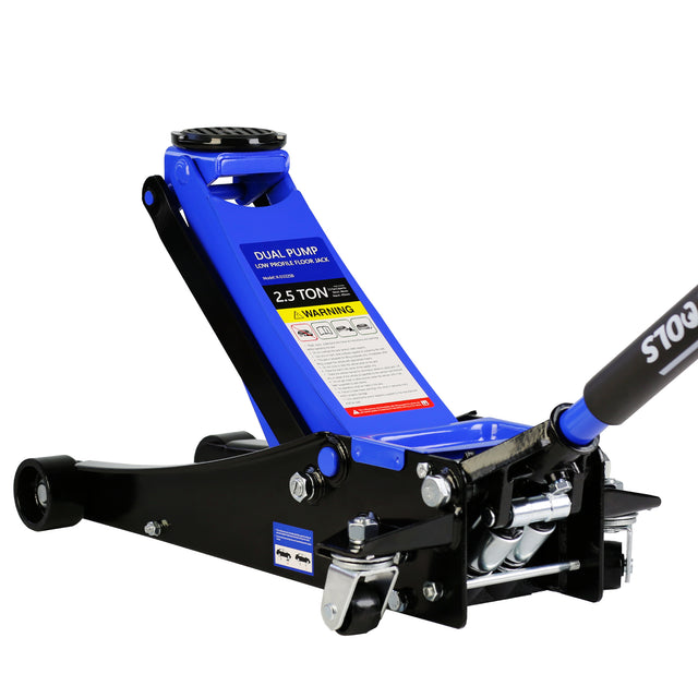 2.5 Ton Low Profile Floor Jack,Steel Racing Floor Jack with Dual PistonsQuick Lift Pump,Hydraulic floor jack