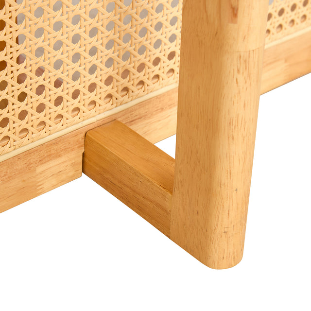 Dining Table.Chinese-style Rural Retro MDF Dining Table, Simple Modern Imitation Rattan Dining Table, Wooden Dining Table, Office Table.Suitable for Dining Room, Living Room and Office