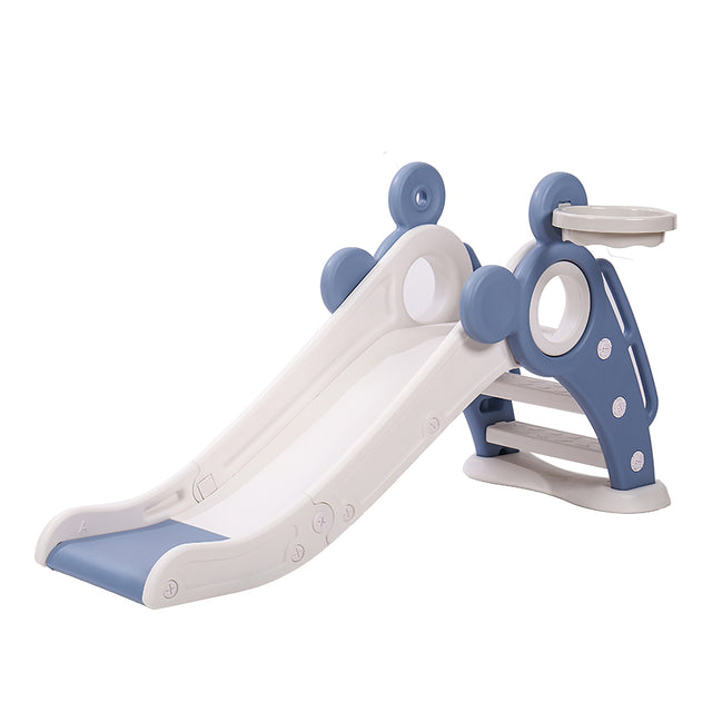 Children\'s Folding Slides with Stairs,Outdoor Small Children\'s Slide Toys Multifunctional Toys,Blue/  Toddler Folding Slide Plastic Kids Slide for Toddlers Age 1-3 Indoor Slide Children Climber Toy