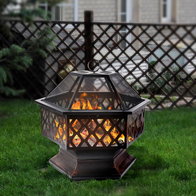 IRON FIRE PIT OUTDOOR