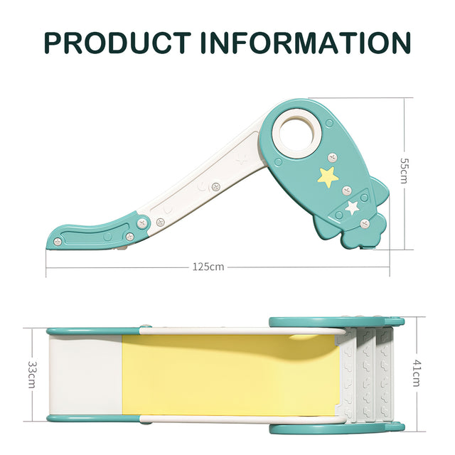 Toddler Slide Climber Set for Indoor Outdoor 3 Steps Freestanding Slide, Suitable Age1-5 Years Old Children Easy Set Up Baby Playset