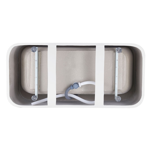 67" 100% Acrylic Freestanding Bathtub，Contemporary Soaking Tub，white Bathtub