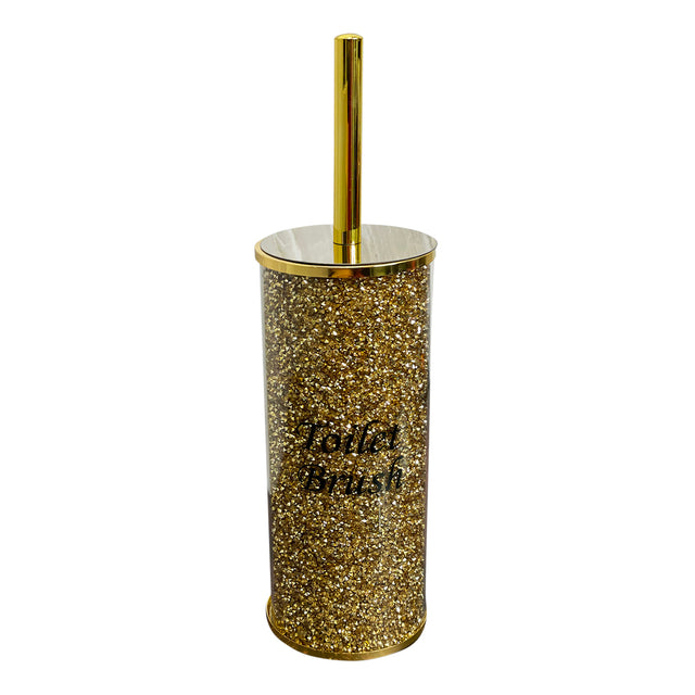 Ambrose Exquisite Glass Toilet Brush Holder in Gift Box (Includes Brush)