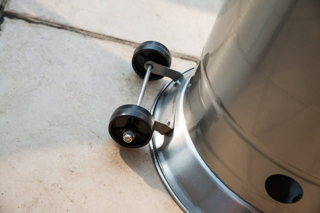 Outdoor Patio Propane Heater with Portable Wheels 47,000 BTU 88 inch Standing Gas Outside Heater Stainless Steel Burner Commercial & Residential  Hammered Black for Party Restaurant Garden Yard-SS