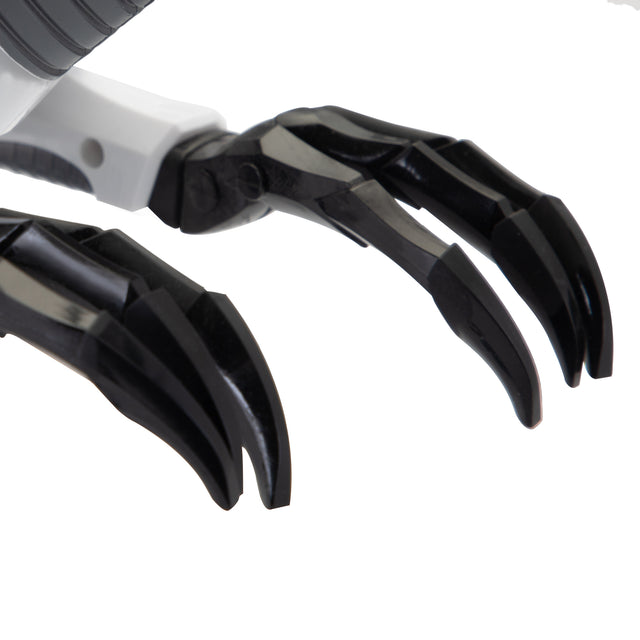 Remote Control Dinosaur Toy, Intelligent Dinosaur Robot with Spray Mist and Battle Mode for Toddler 3-10 Year Old, Grey & White