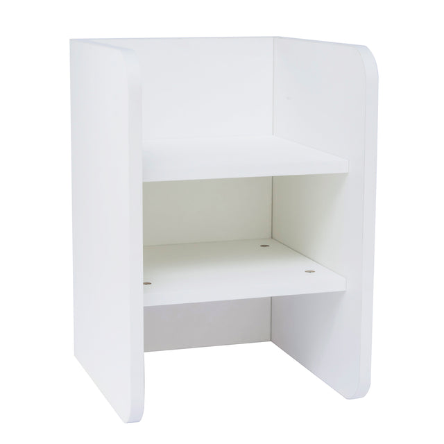 Multi-Functional Storage Cube, Highly Collocable End Table/Side Table/Night Stand/Bedside Table/Bookshelf and Stackable Organizer Display Shelf for Any Space, Carb Certified Non-Toxic(white)