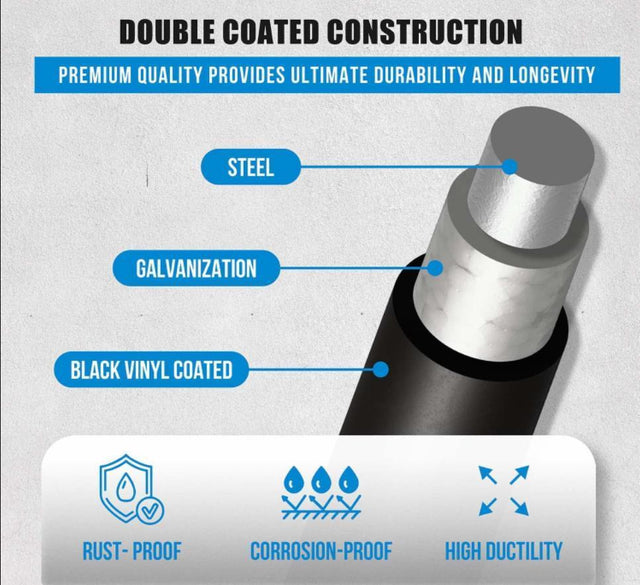 24 inch×50 ft Black Vinyl Coated Hardware Cloth, 21 Gauge 1/4 inch Black PVC Hardware Cloth, Black Welded Wire Fence Supports Poultry-Netting Cage-Home Improvement and Chicken Coop