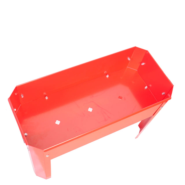 Elevated garden bed.metal elevated outdoor flowerpot box.suitable for backyard and terrace.large flowerpot.suitable for vegetable and flower Red x 2