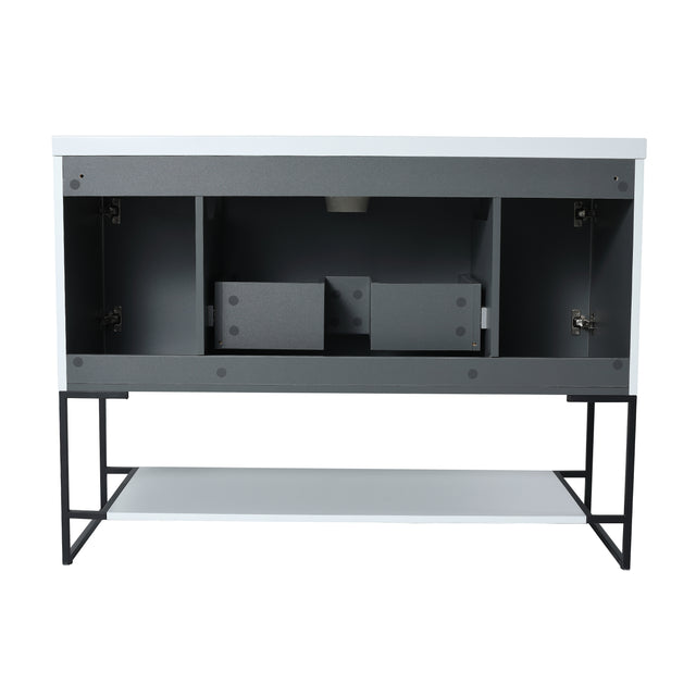 48 Inch Freestanding Bathroom Vanity With Resin Basin,48x18-BVA01148WH