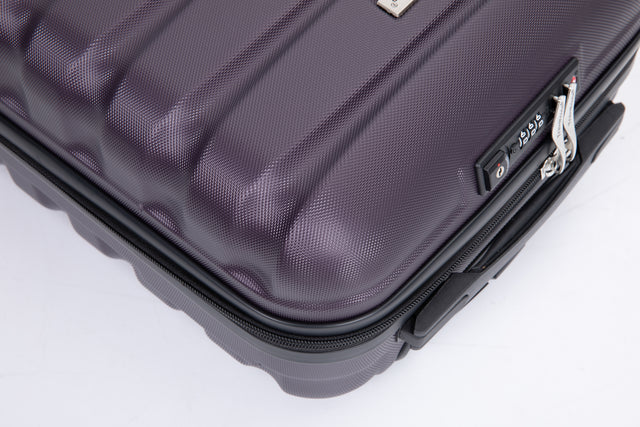 20" Carry on Luggage ABS Lightweight Suitcase, Spinner Wheels, TSA Lock, Purple