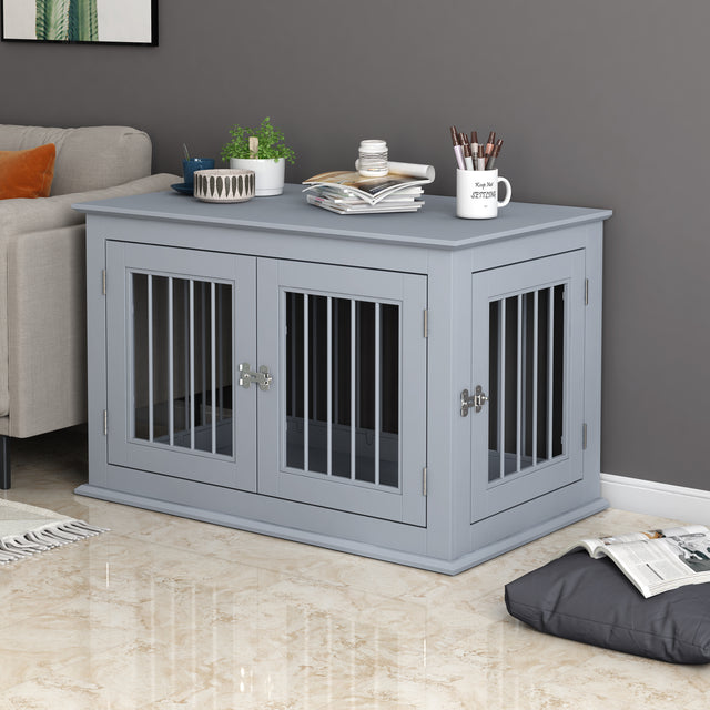 Pet house, Large Crate with Chew-Resistant Iron Bars, open from 2 directions