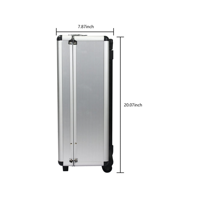 White Hand Tool Box with 4 layers of Toolset and wheels