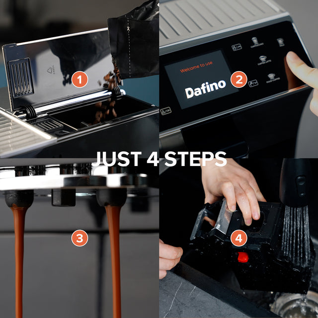 Dafino-206 Super Automatic Espresso & Coffee Machine, SILVER