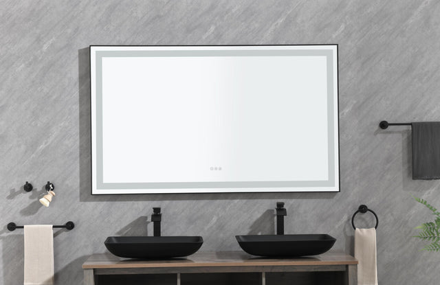LTL needs to consult the warehouse address72*36 LED Lighted Bathroom Wall Mounted Mirror with High Lumen+Anti-Fog Separately Control