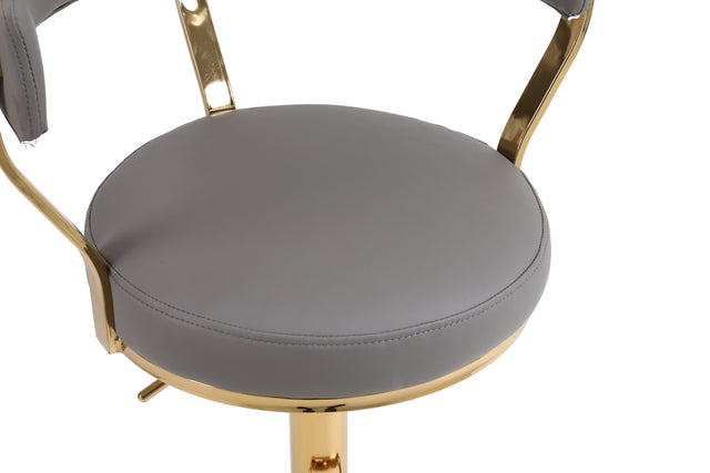 Bar Stools with Back and Footrest Counter Height Dining Chairs (1PCS/CTN)