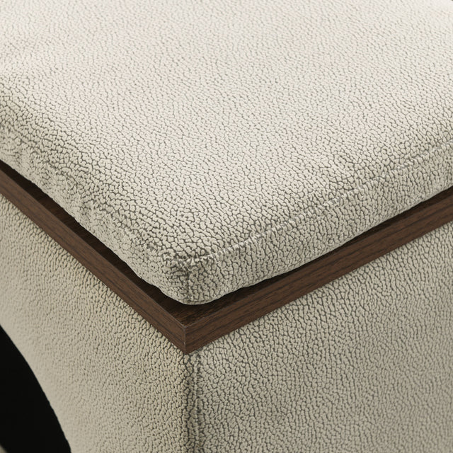 [Video] Welike Waterproof, oil-proof, scratch-proof 25"W Modern design hollow storage ottoman, upholstery, coffee table, two small footstools, easy storage and wide use