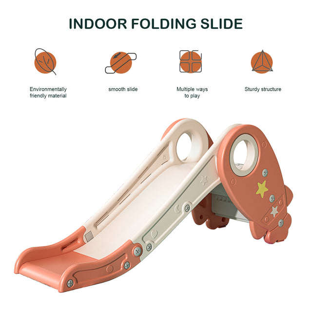 Toddler Slide Climber Set for Indoor Outdoor 3 Steps Freestanding Slide, Suitable Age1-5 Years Old Children Easy Set Up Baby Playset