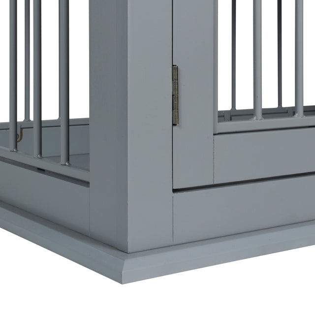 Pet house, Large Crate with Chew-Resistant Iron Bars, open from 2 directions