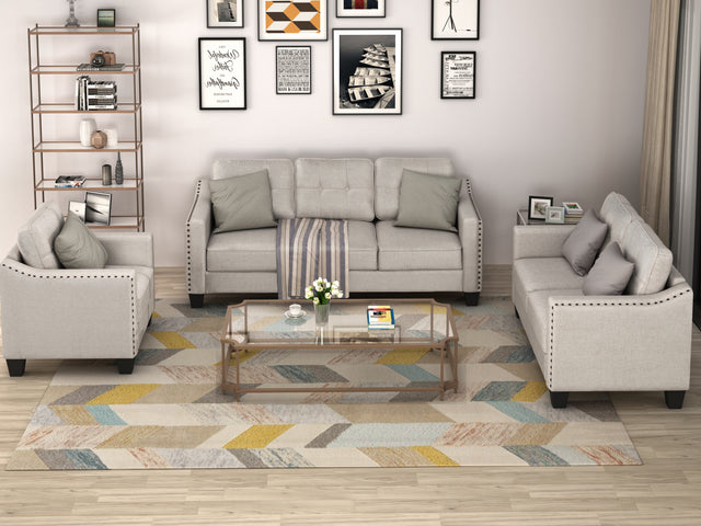 U_STYLE 3 Piece Living Room Set