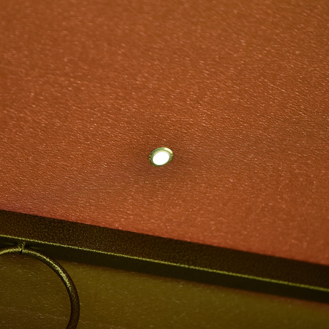 TOPMAX 9.8Ft. Wx9.8Ft.L Outdoor Iron Vented Dome Top Patio Gazebo with Netting for Backyard, Poolside and Deck, Brown