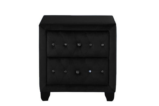 Sophia Full 6 Pc Vanity Upholstery Bedroom Set Made With Wood In Black