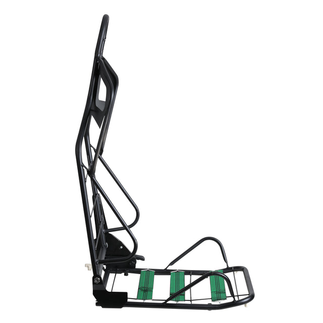 2-Piece Ergonomic Racing Seats with Adjustable Double Slides,PVC Racing Simulator Game Seats,Black