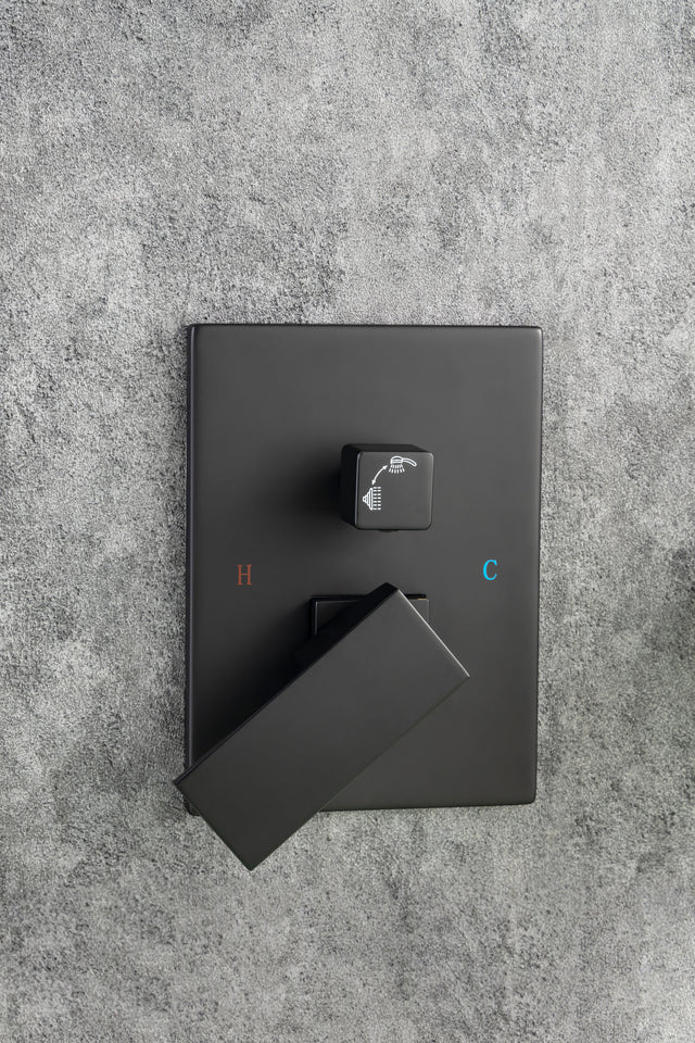 Waterfall Tub Faucet Wall Mount Roman Tub Filler Chrome Single Handle Brass Bathroom Bathtub Faucet with Hand Shower