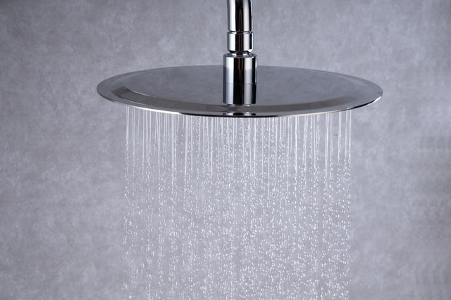 Shower Faucet Set, Wall Mount Round hower System Mixer Set, 10 Inch Rain Shower Head , Solid Brass, Rough-in Valve Included