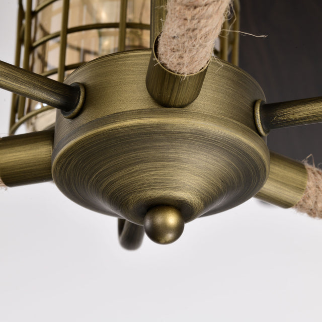 52inch Bronze Metal 3 Lights Ceiling Fan with 5 Wood Blades, Two-color fan blade, AC Motor, Remote Control, Reversible Airflow, Multi-Speed, Adjustable Height, Traditional Ceiling Fan