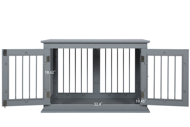 Pet house, Large Crate with Chew-Resistant Iron Bars, open from 2 directions