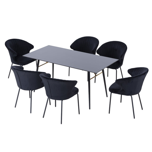Upgrade Dining Table Black Desktop 1800mm
