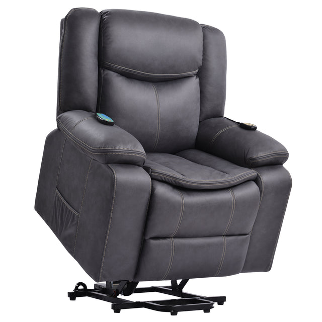 Orisfur. Power Lift Chair for Elderly with Adjustable Massage Function, Recliner Chair with Heating System for Living Room