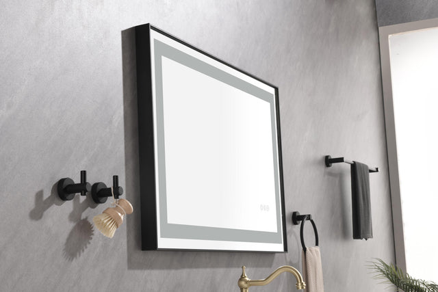 36*24 LED Lighted Bathroom Wall Mounted Mirror with High Lumen+Anti-Fog Separately Control