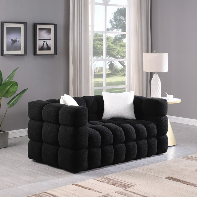 62.2length ,35.83" deepth ,human body structure for USA people,  marshmallow sofa,boucle sofa ,White color,3 seater