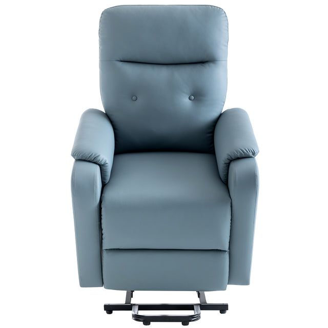 Massage Recliner Chair Electric Power Lift Chairs with Side Pocket, Adjustable Massage and Heating Function for Adults and Seniors, Squirrel grey