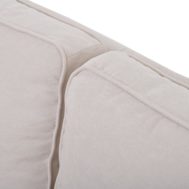 U-style Upholstered Modern Loveseat with Metal Legs – Durable with 2 Pillows, 2-3 People Seat Capacity