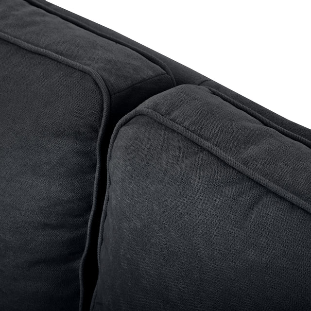 U-style Upholstered Modern Loveseat with Metal Legs – Durable with 2 Pillows, 2-3 People Seat Capacity