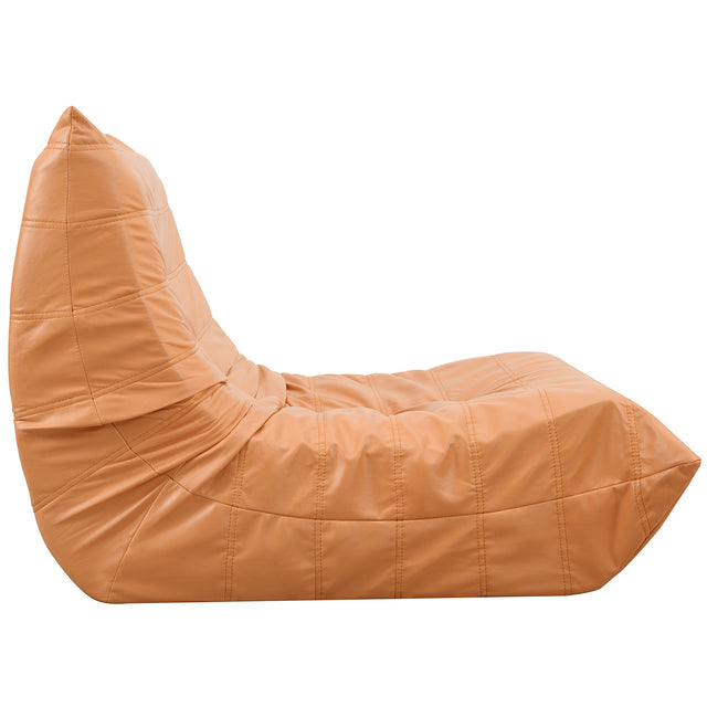 [VIDEO provided] [New] Comfy Oversized Lazy Sofa, Modern Armless Lounge Chair with Backrest Retro Single-Seat , 100% Sponge-Filled Sofa for Living Room, Bedroom, Salon, Office,3 Colors