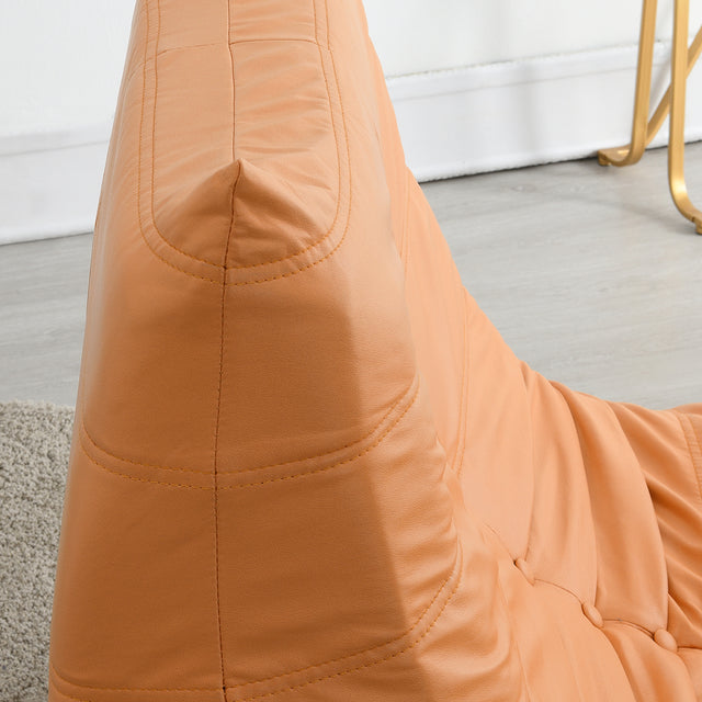 [VIDEO provided] [New] Comfy Oversized Lazy Sofa, Modern Armless Lounge Chair with Backrest Retro Single-Seat , 100% Sponge-Filled Sofa for Living Room, Bedroom, Salon, Office,3 Colors