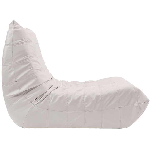 [VIDEO provided] [New] Comfy Oversized Lazy Sofa, Modern Armless Lounge Chair with Backrest Retro Single-Seat , 100% Sponge-Filled Sofa for Living Room, Bedroom, Salon, Office,3 Colors